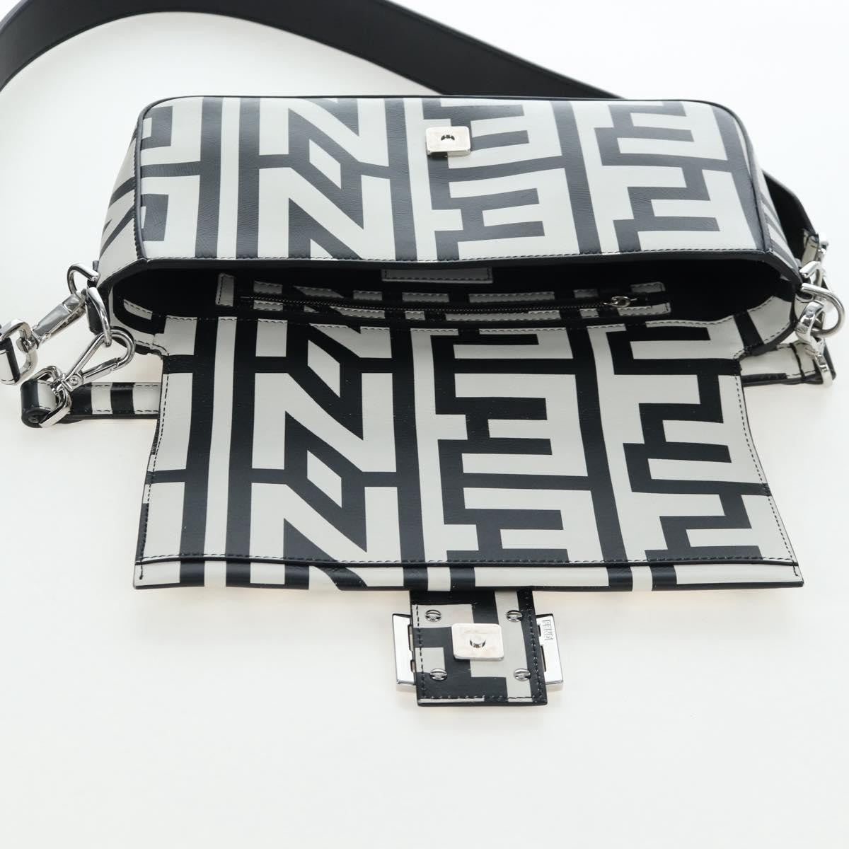 Fendi x Marc Jacobs Baguette NM Printed Leather, Black, Leather, Handbag