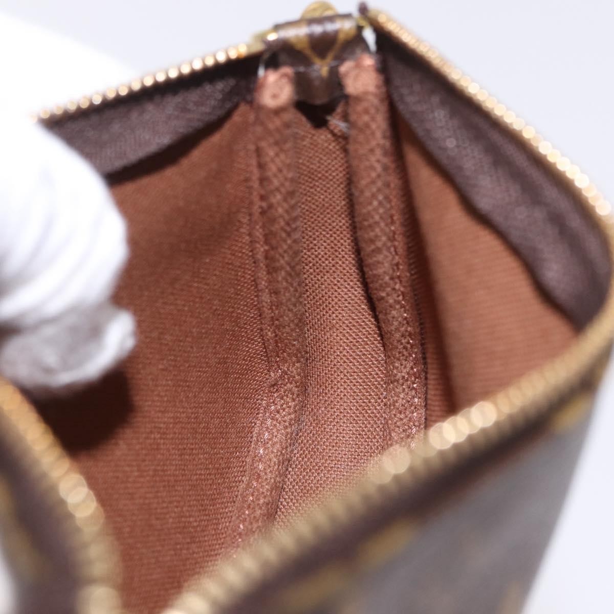 Louis Vuitton Mini pochette accessoires Canvas, Brown, Canvas, Clutch