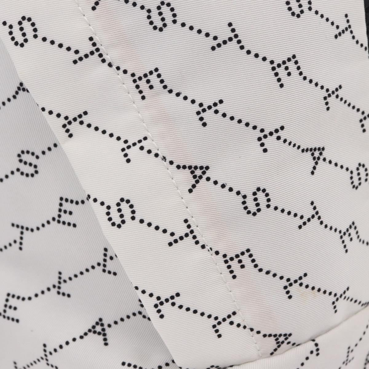 Stella McCartney Falabella Go Monogram Monogram Canvas, White, Nylon, Backpack