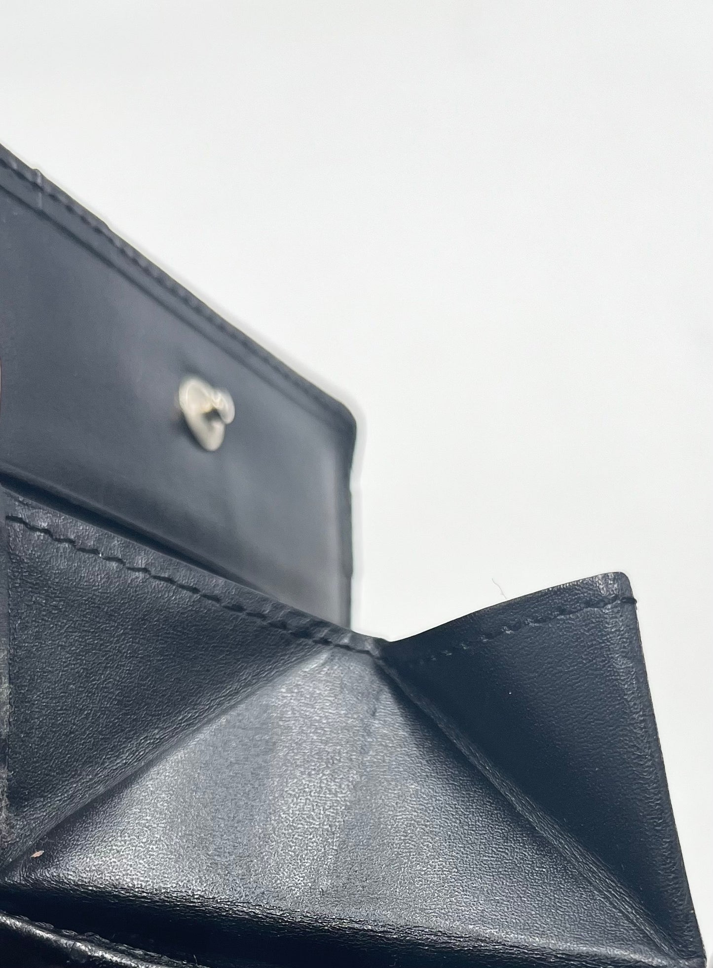 Burberry Mini card holder leather, Black, Leather, Wallet