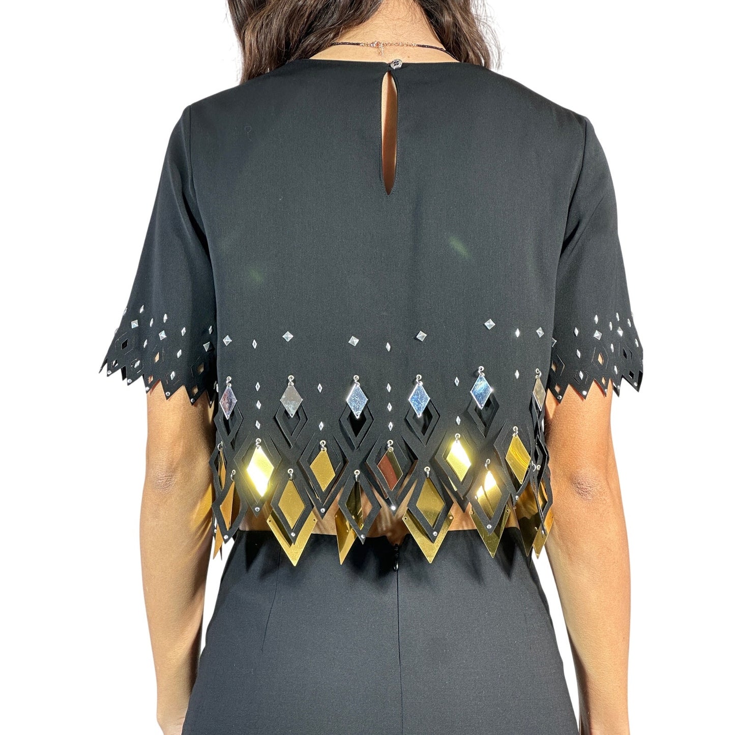 ΝΕΟ PACO RABANNE Crop Top με διακοσμητικά