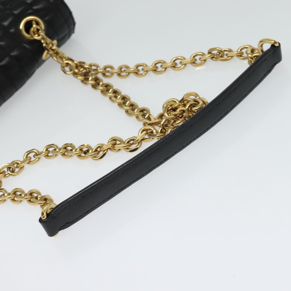 Céline C, Black, Leather, shoulder