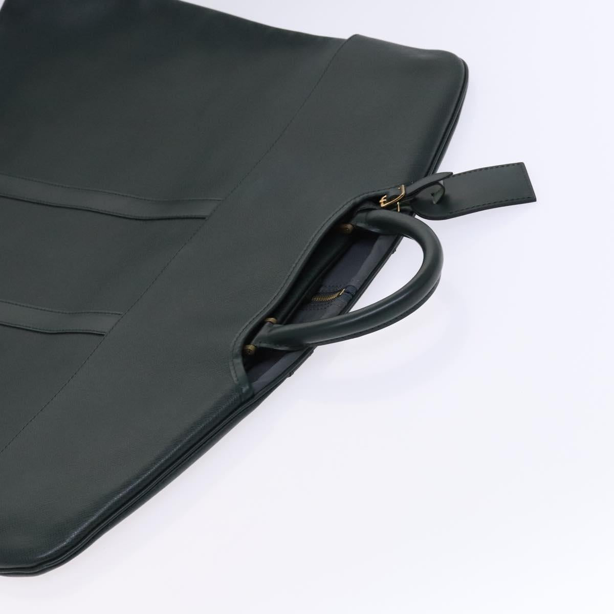 Louis Vuitton Garment case, Green, Leather, travel