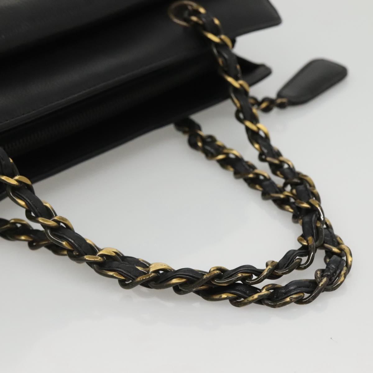 Chanel, Black, Leather, handbag