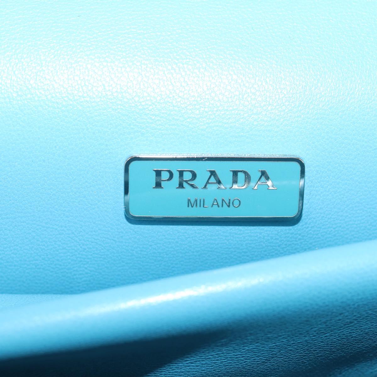 Prada Vitello, Silver, Leather, shoulder