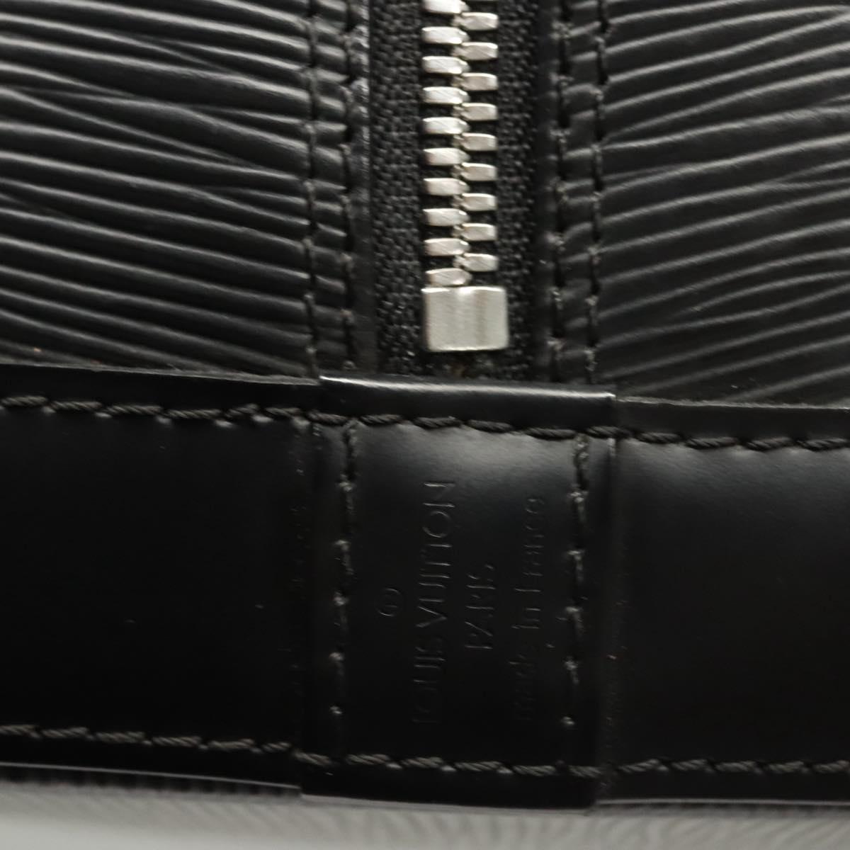 Louis Vuitton Alma, Black, Leather, handbag
