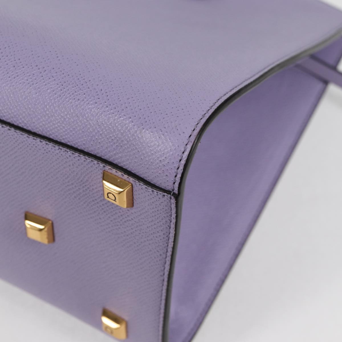 Salvatore Ferragamo Gancini, Purple, Leather, handbag