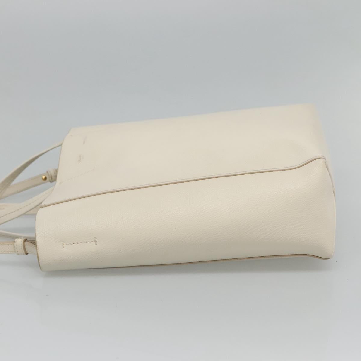 Céline Cabas Vertical, Beige, Leather, shoulder