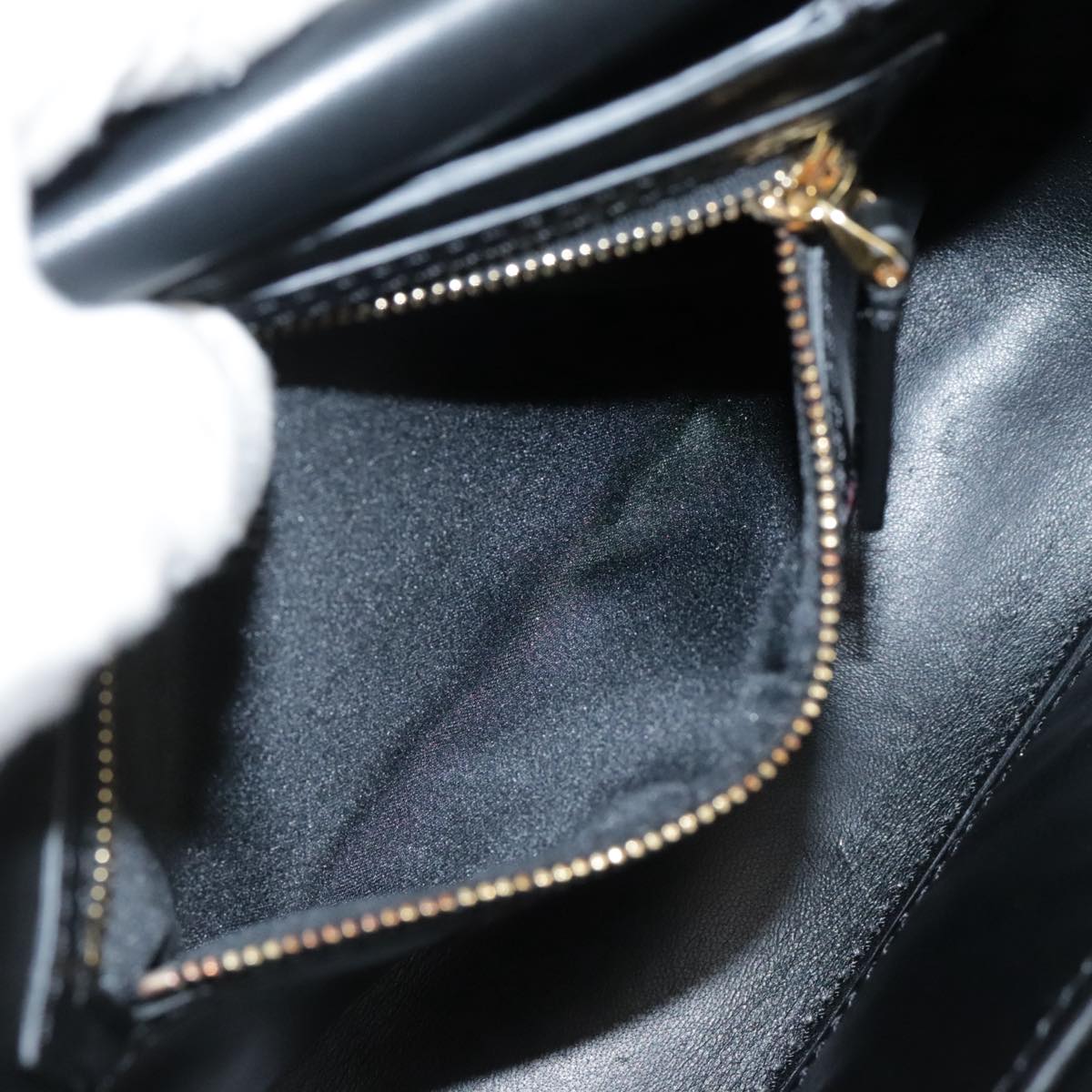 Valentino Garavani, Black, Leather, shoulder