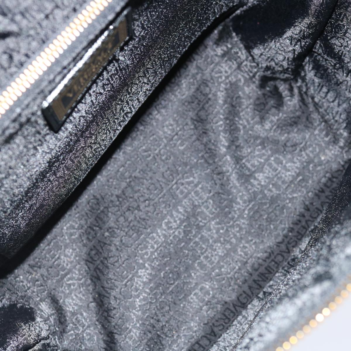Versace Vanity, Black, Leather, handbag