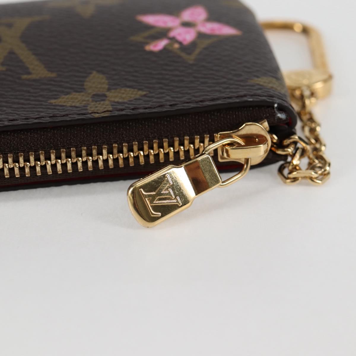 Louis Vuitton Pochette Clés, Brown, Canvas, wallet