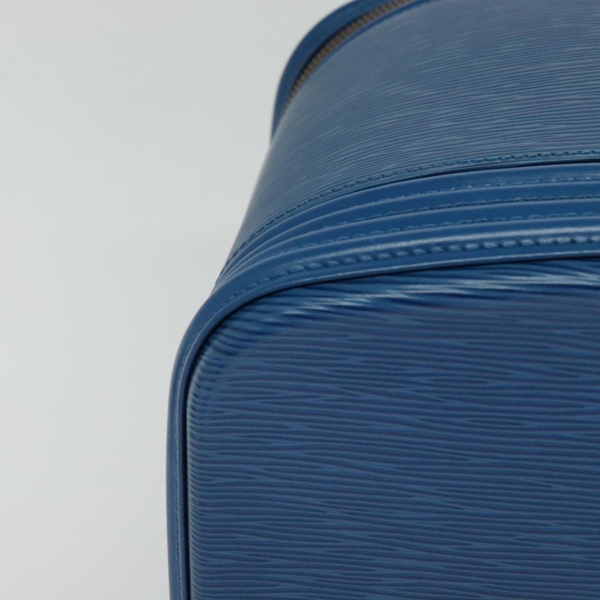 Louis Vuitton Nice, Blue, Leather, handbag