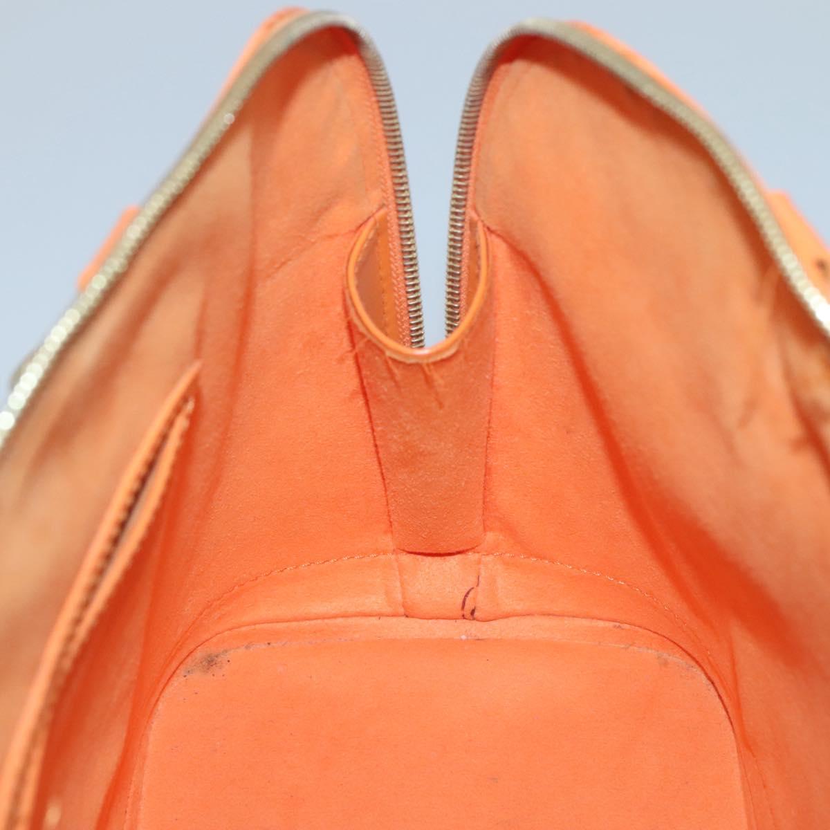 Louis Vuitton Alma, Orange, Leather, handbag