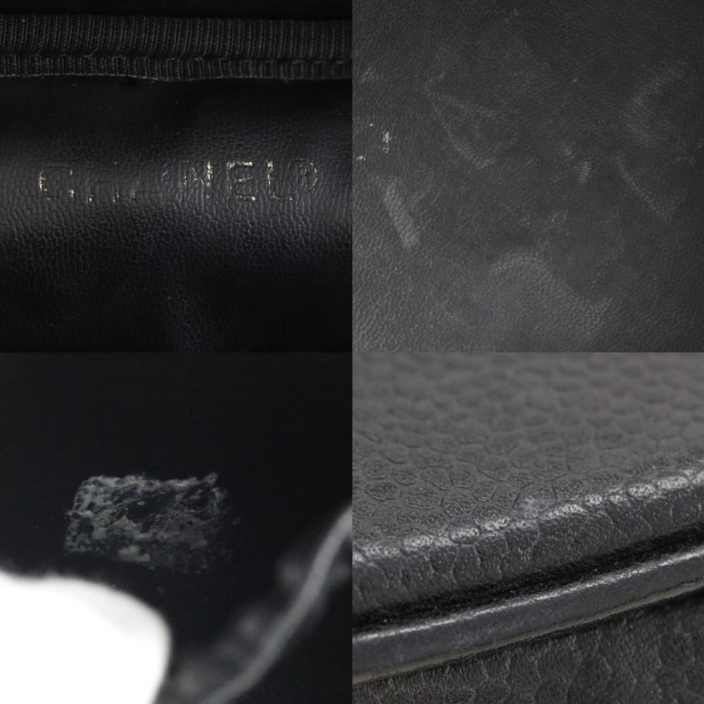 Chanel Vanity, Black, Leather, handbag