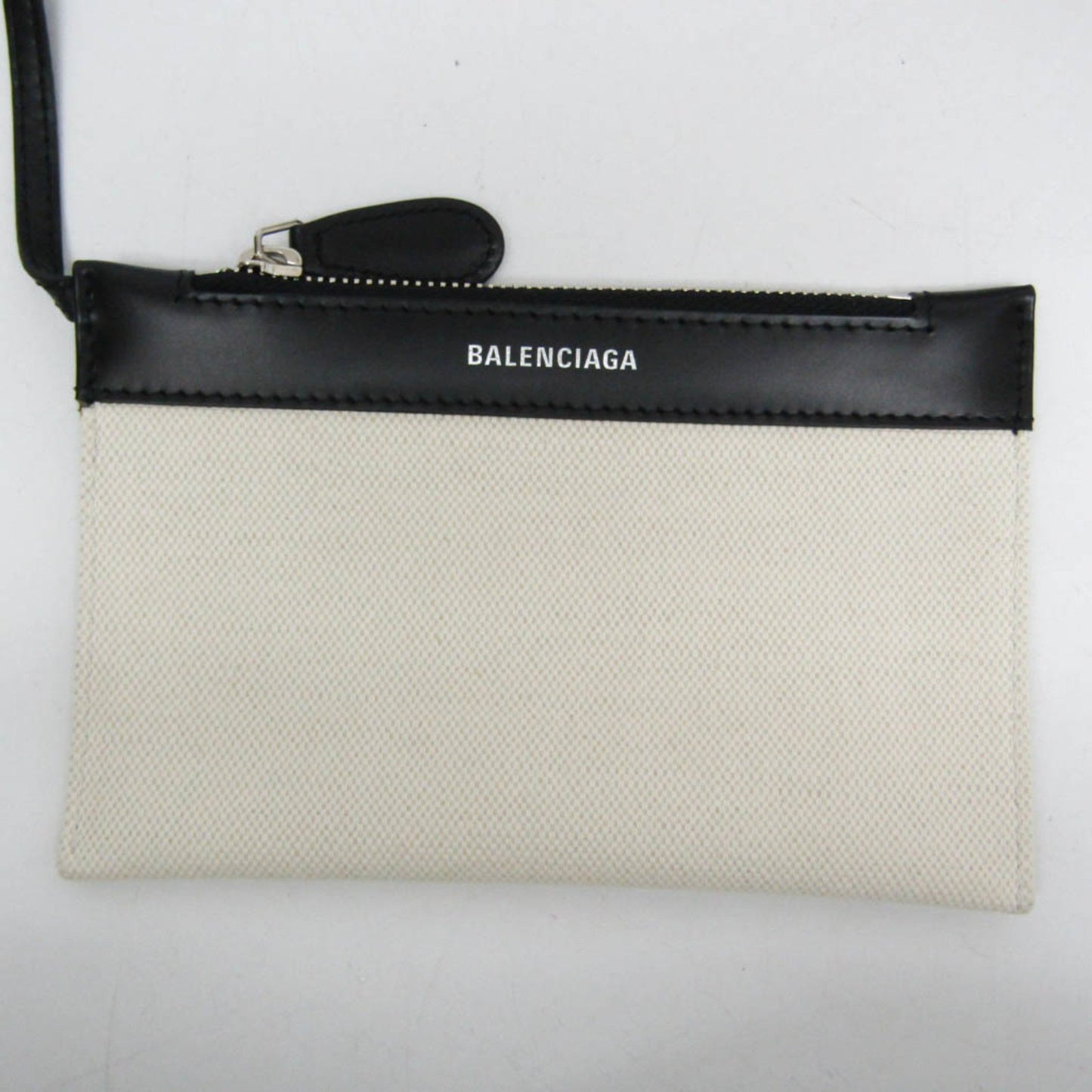Balenciaga Navy, Beige, Canvas, handbag