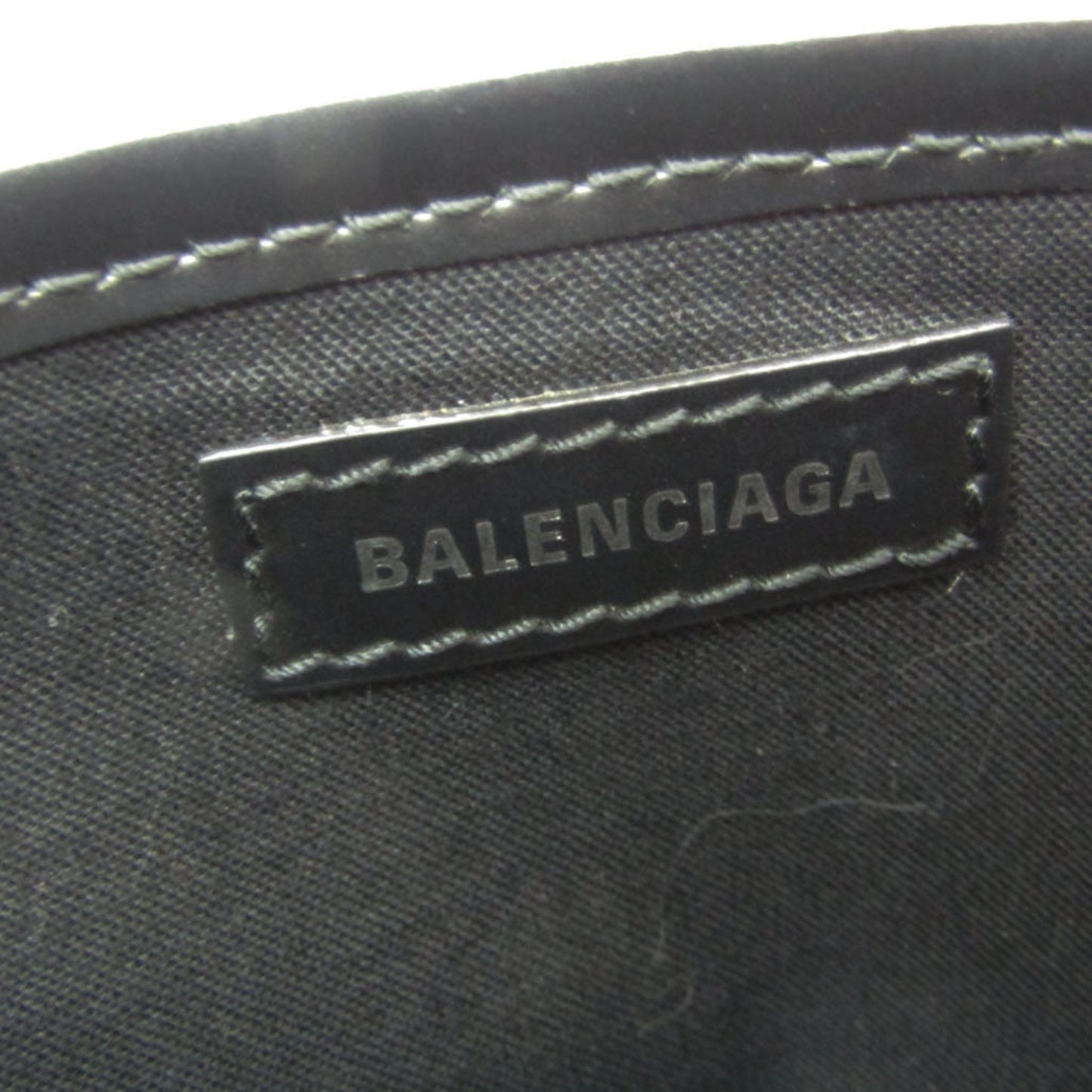 Balenciaga Navy, Beige, Canvas, handbag