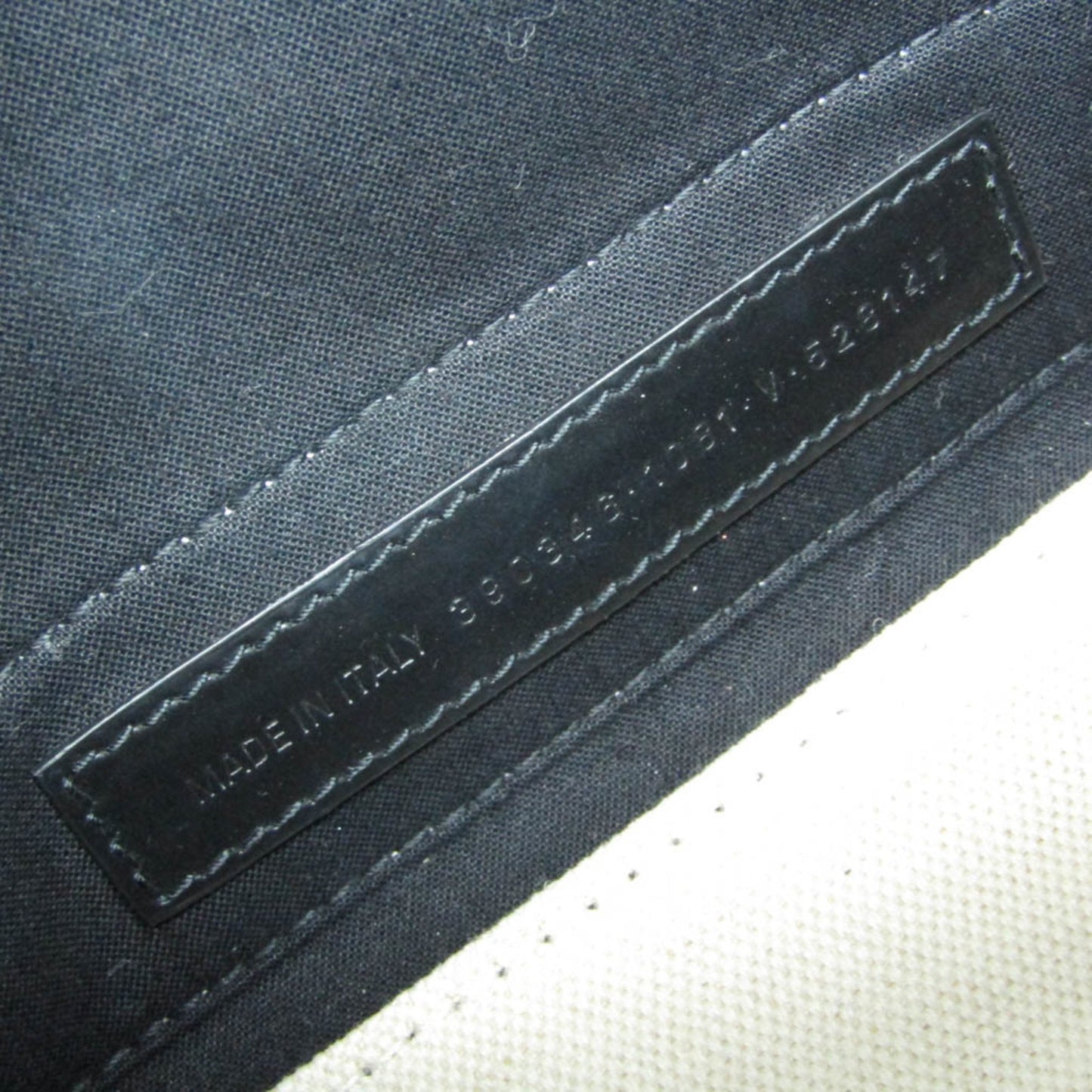 Balenciaga Navy, Beige, Canvas, handbag