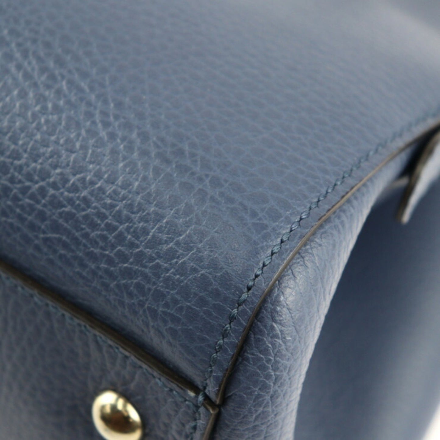 Gucci Interlocking G, Blue, Leather, handbag