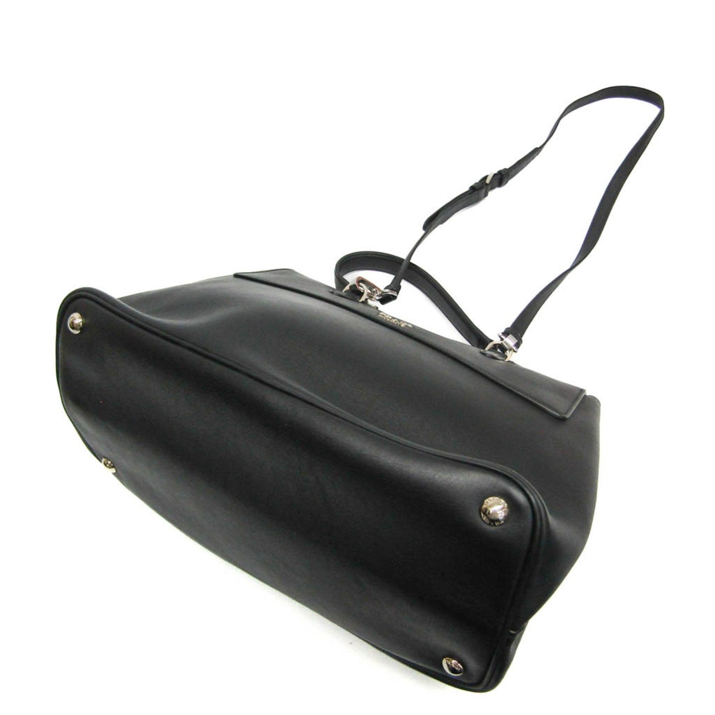 Prada Vitello, Black, Leather, handbag