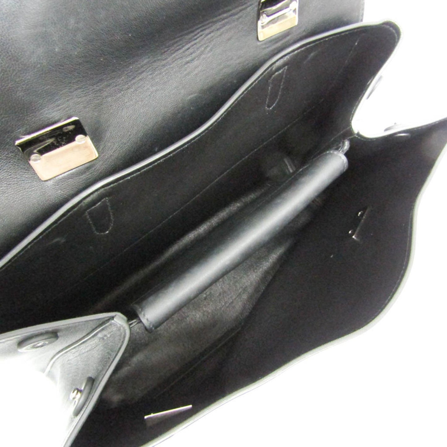 Prada Vitello, Black, Leather, handbag
