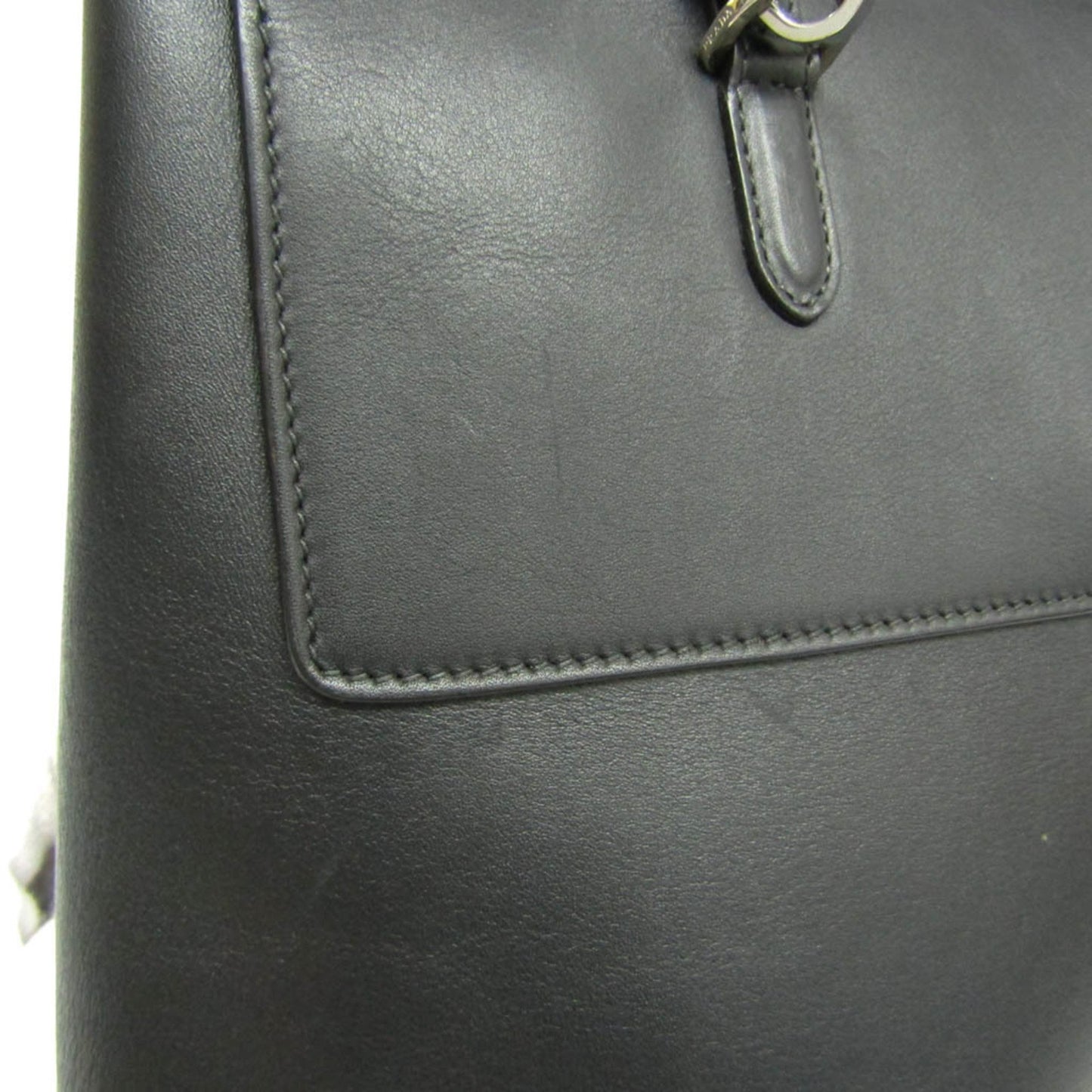 Prada Vitello, Black, Leather, handbag