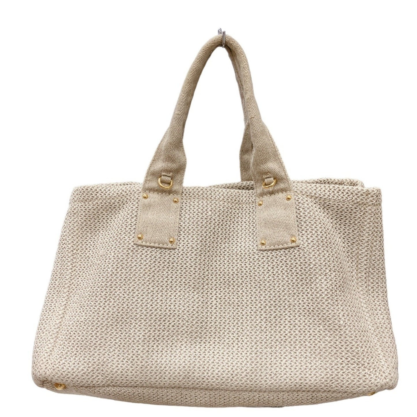 Prada Bauletto, Beige, Canvas, tote