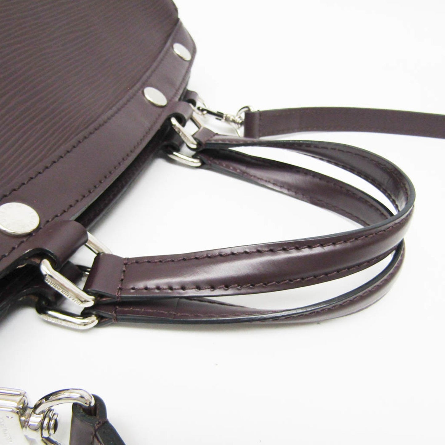 Louis Vuitton Brea, Burgundy, Leather, handbag