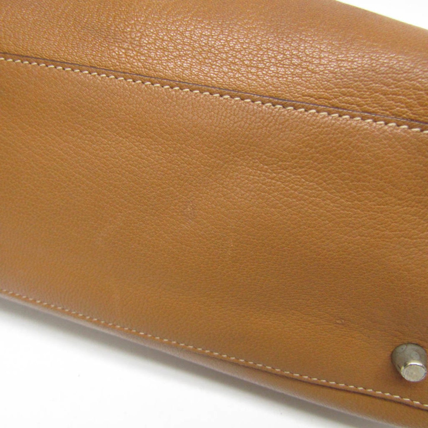 Prada Saffiano, Brown, Leather, shoulder
