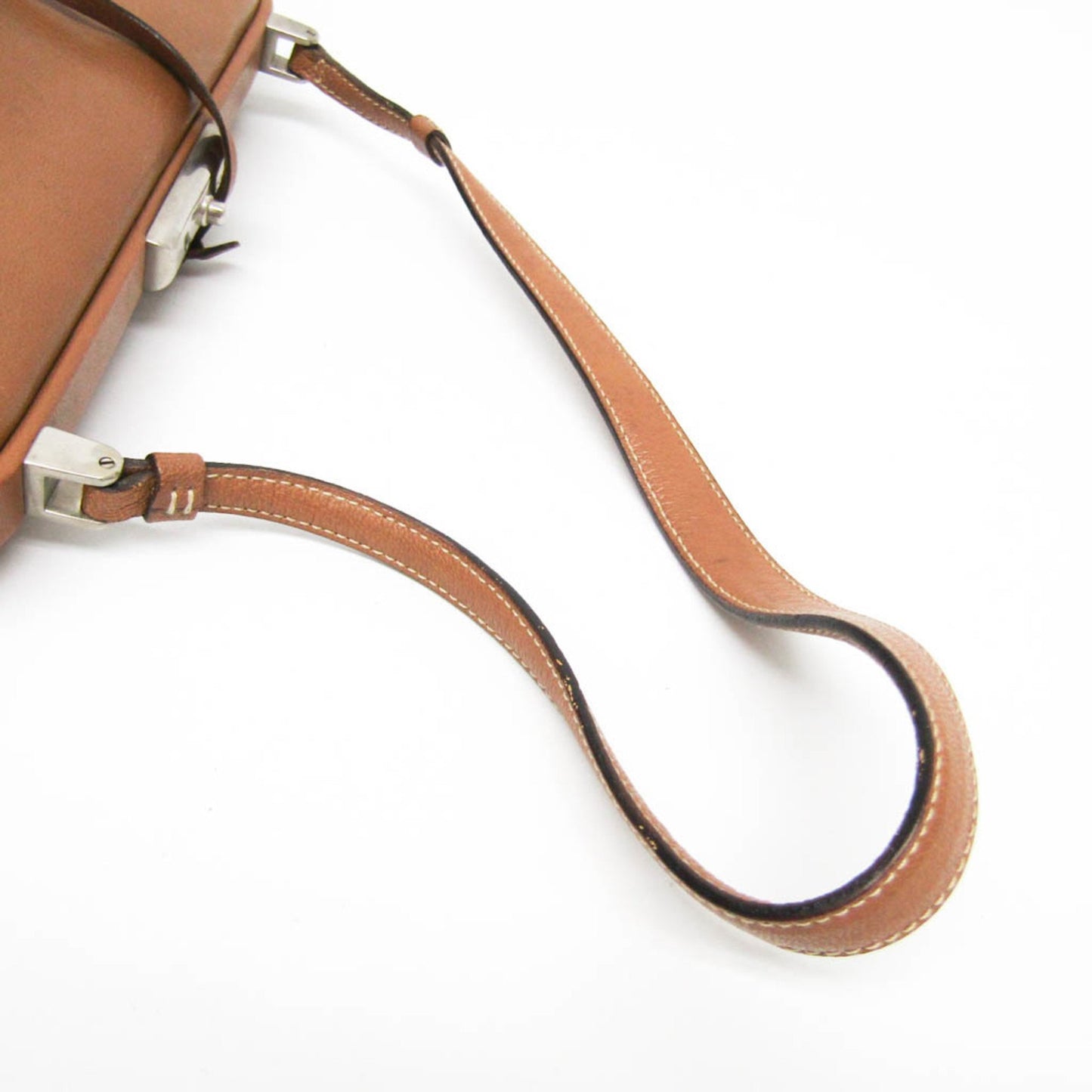 Prada Saffiano, Brown, Leather, shoulder