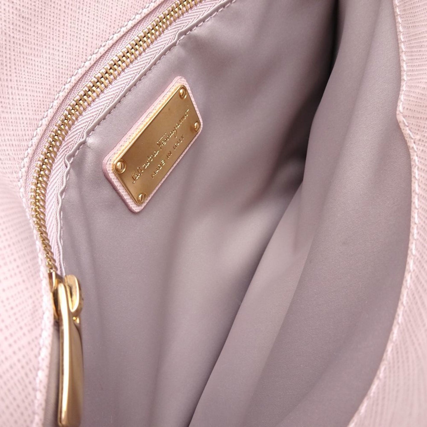 Salvatore Ferragamo Vara, Pink, Leather, handbag