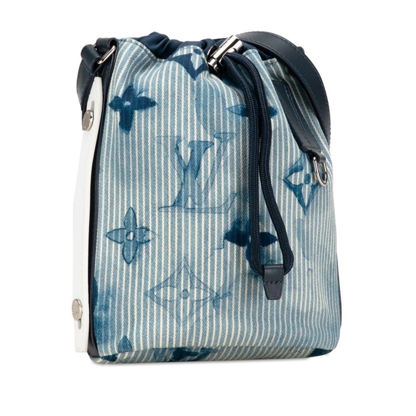 Louis Vuitton Marin, Blue, Canvas, shoulder