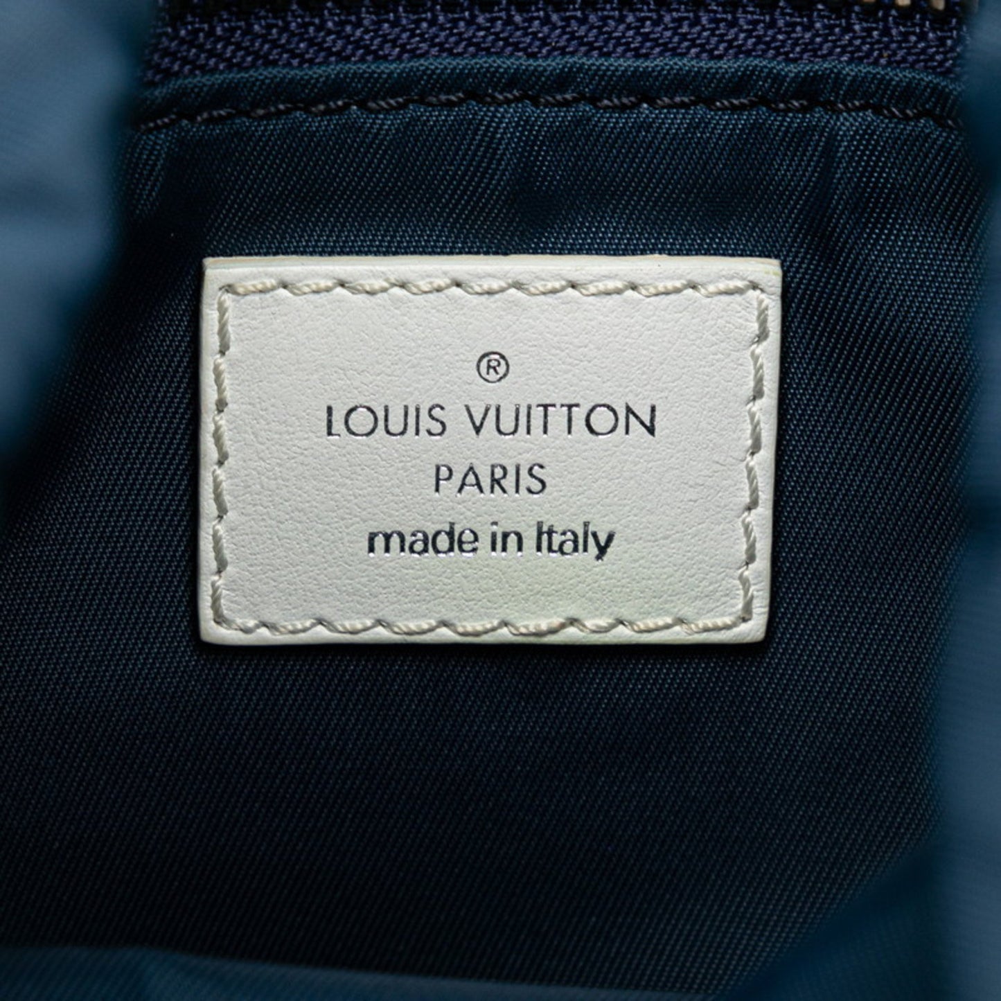 Louis Vuitton Marin, Blue, Canvas, shoulder