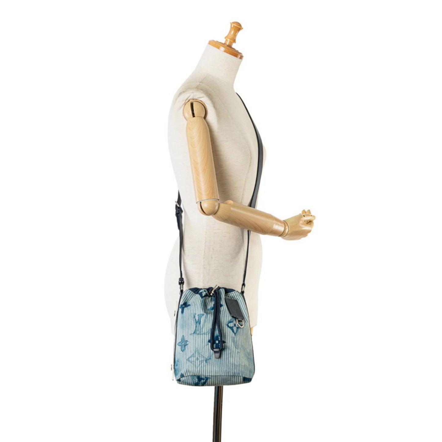 Louis Vuitton Marin, Blue, Canvas, shoulder