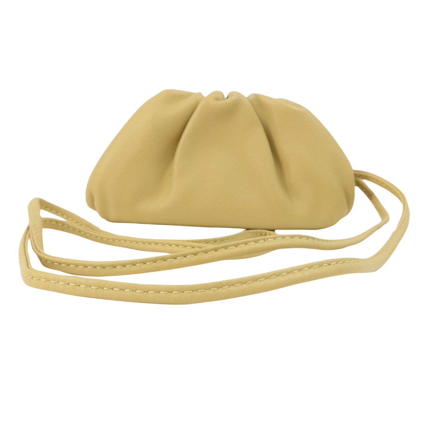 Bottega Veneta Mini pouch, Beige, Leather, clutch