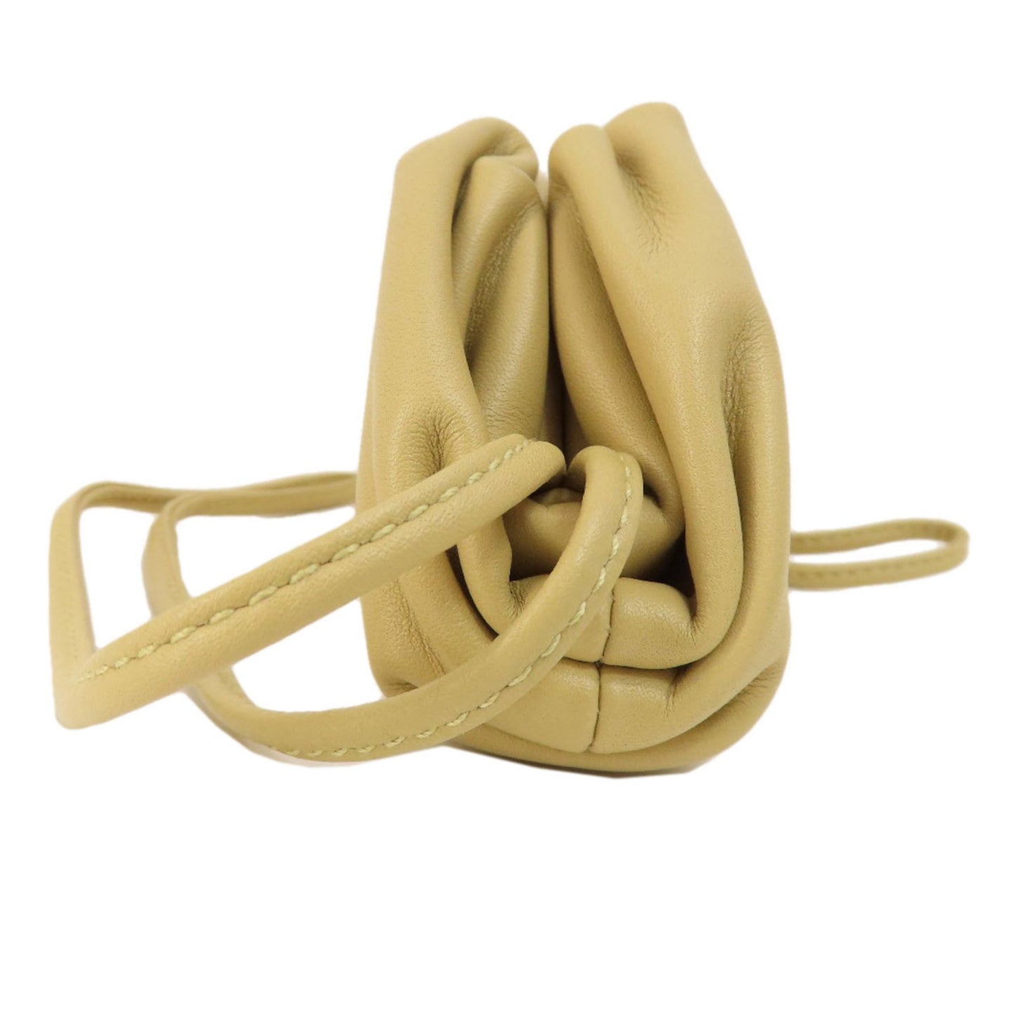 Bottega Veneta Mini pouch, Beige, Leather, clutch