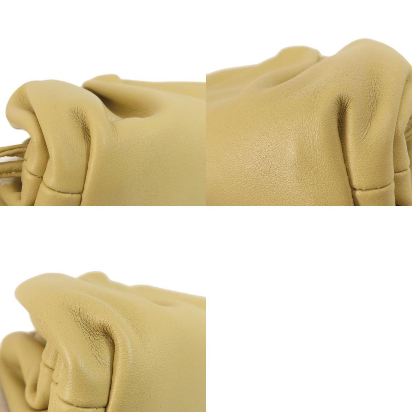 Bottega Veneta Mini pouch, Beige, Leather, clutch