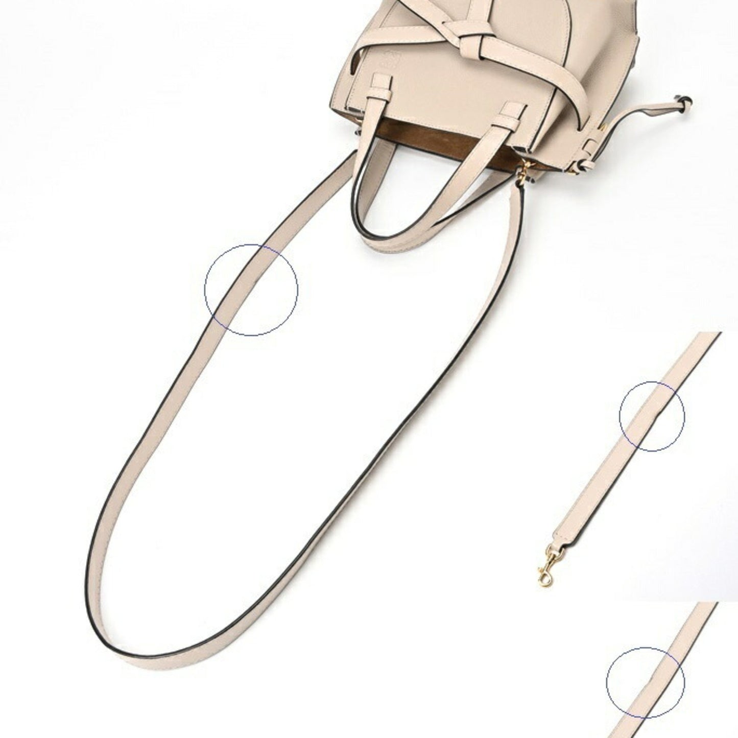 Loewe Gate Top Handle, Beige, Leather, handbag