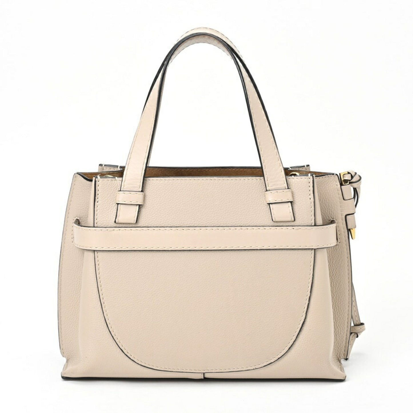 Loewe Gate Top Handle, Beige, Leather, handbag
