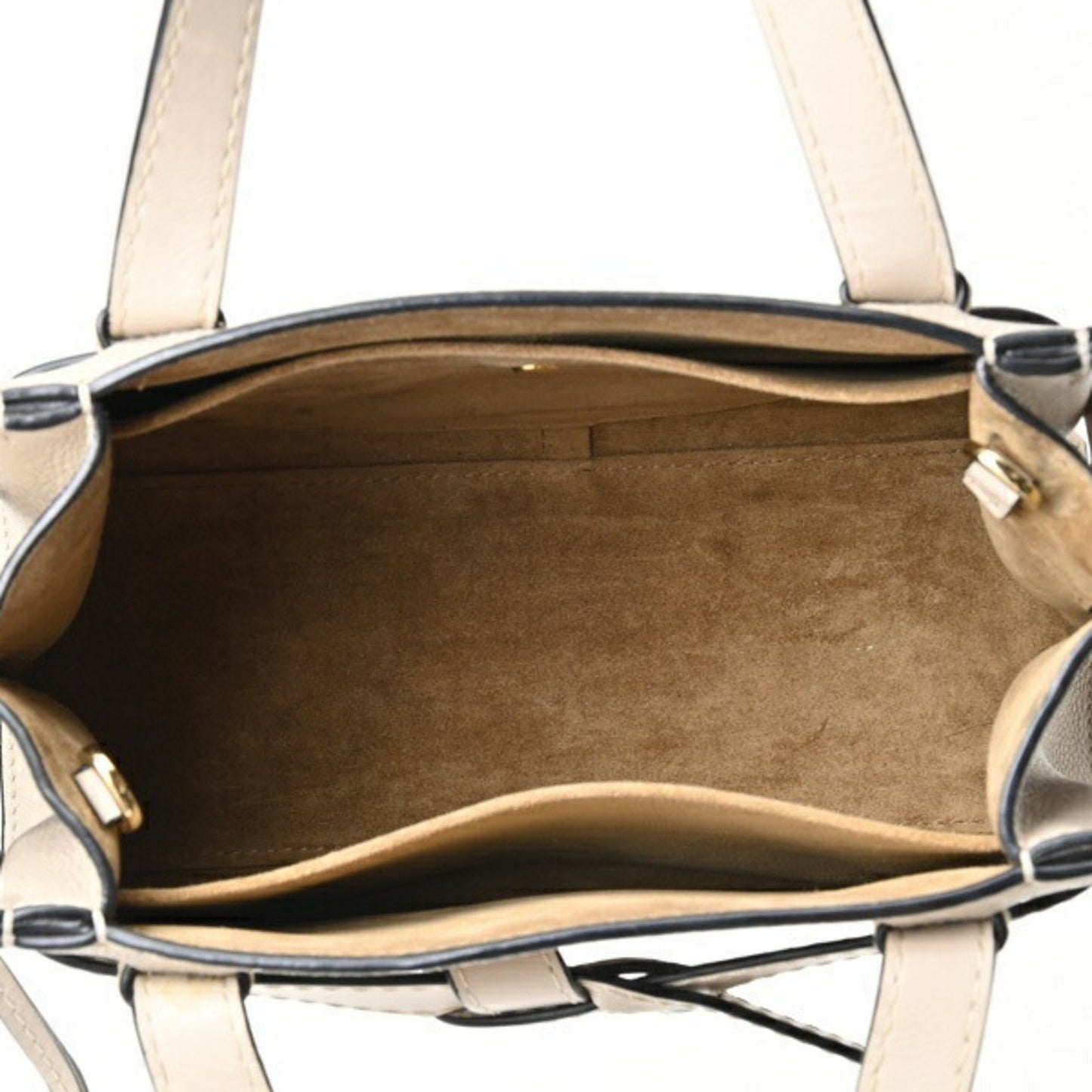 Loewe Gate Top Handle, Beige, Leather, handbag