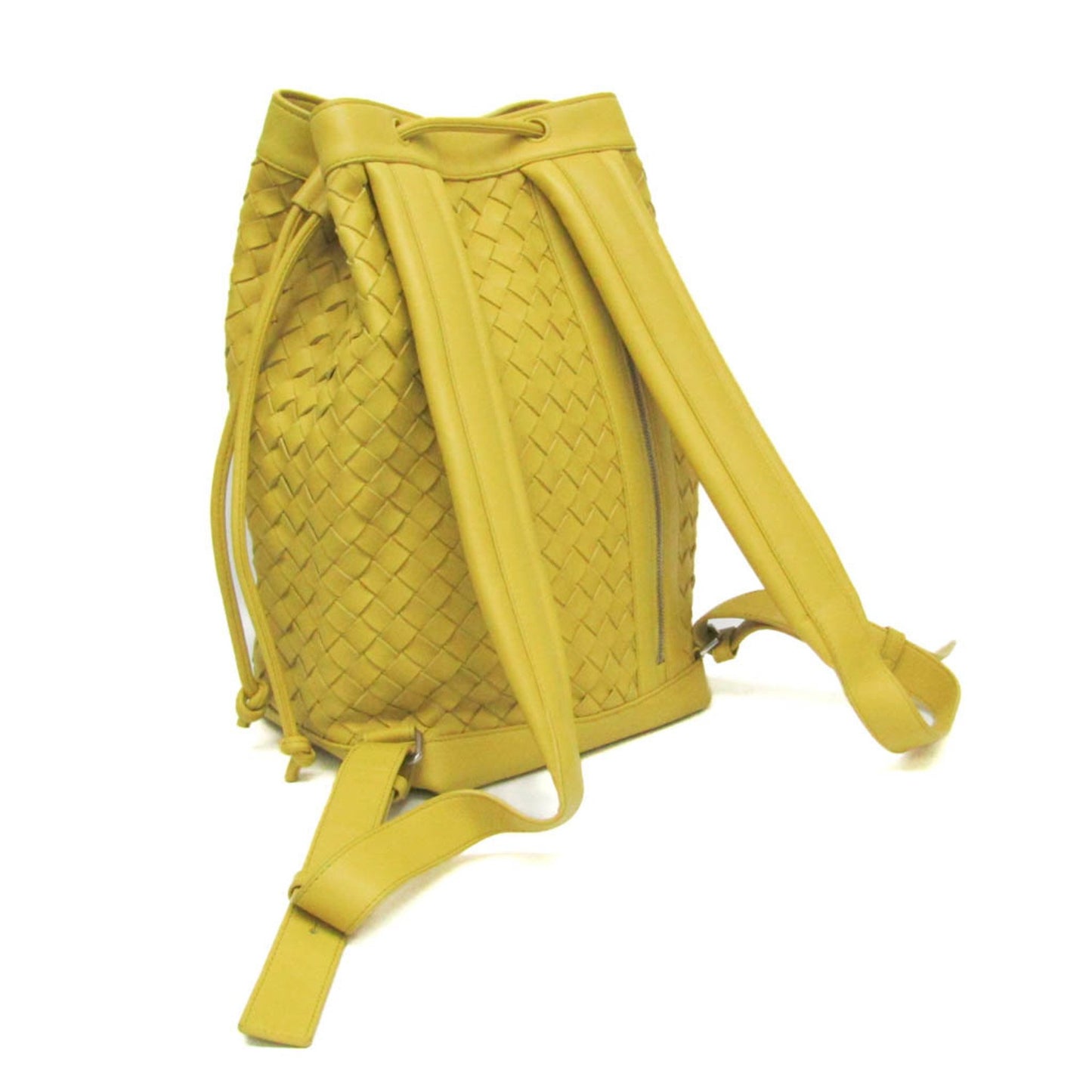 Bottega Veneta Intrecciato, Yellow, Leather, backpack