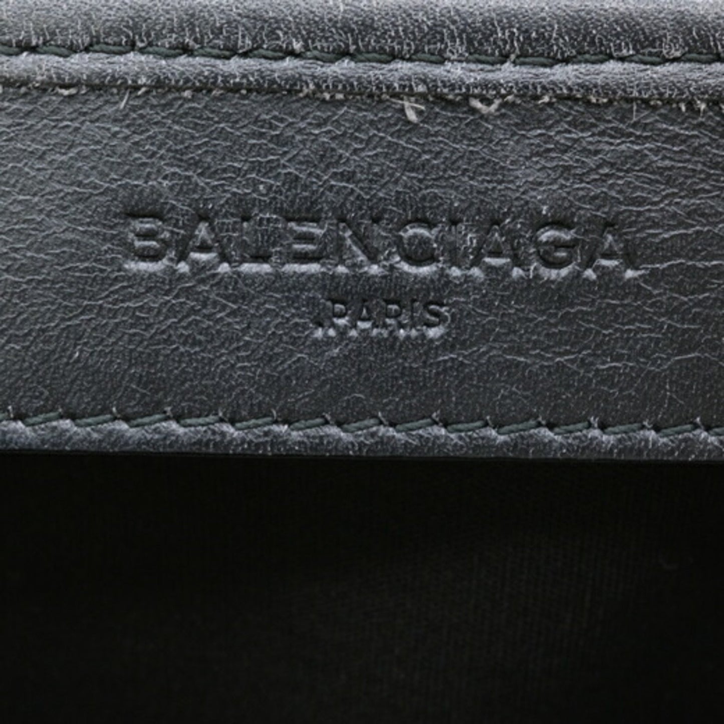 Balenciaga Navy Cabas, White, Canvas, tote