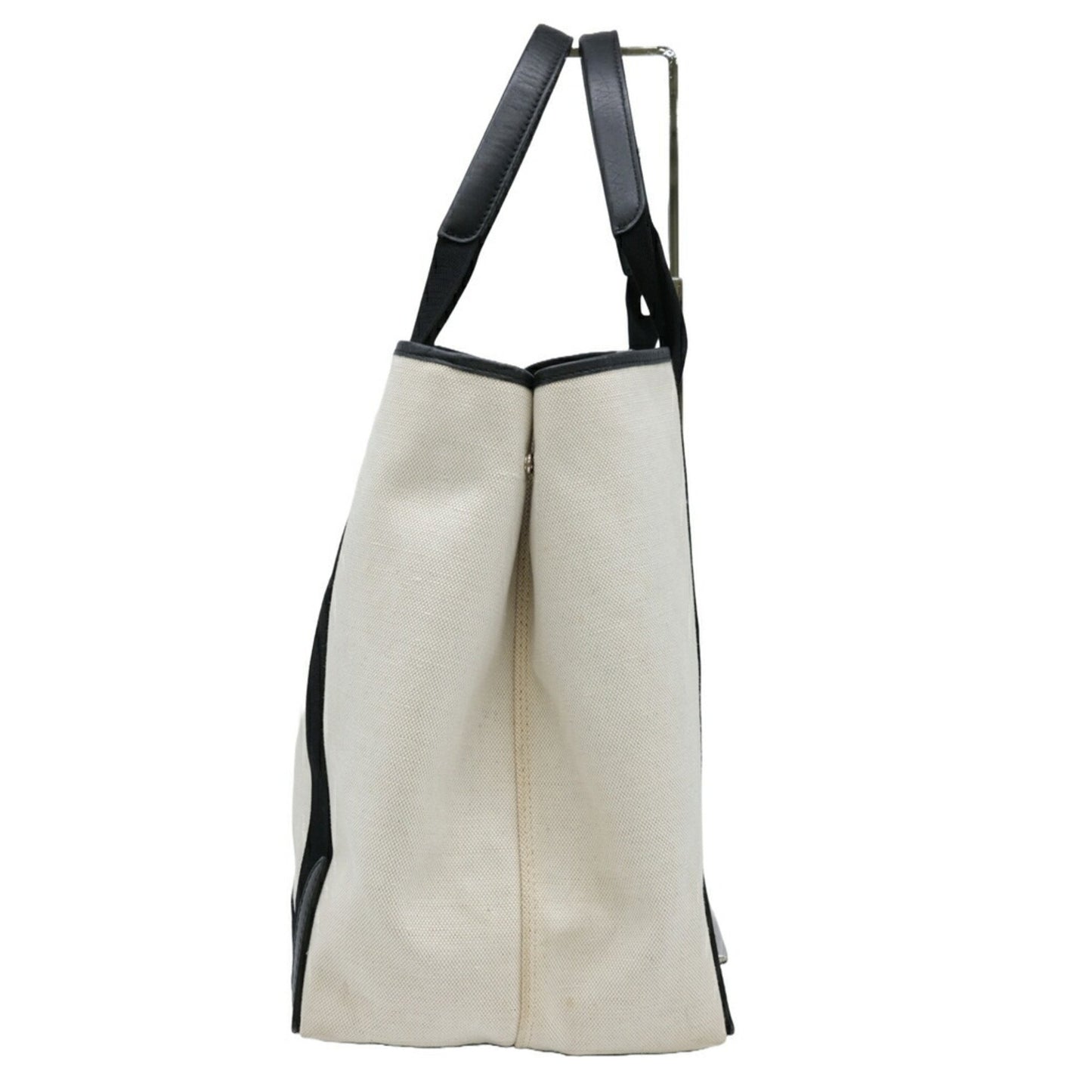 Balenciaga Navy Cabas, White, Canvas, tote