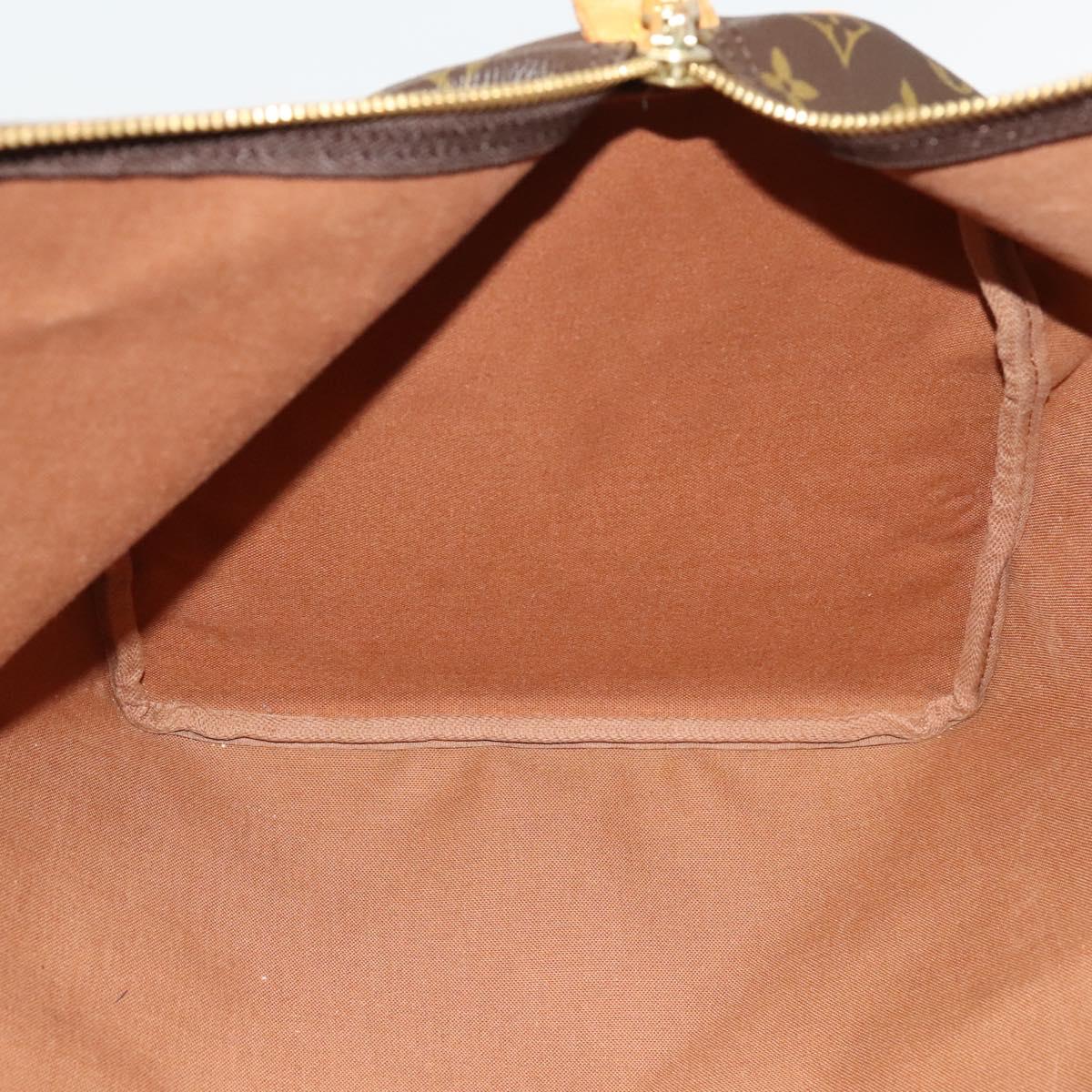 Louis Vuitton Keepall 55, Brown, "CANVAS, LEATHER", travel