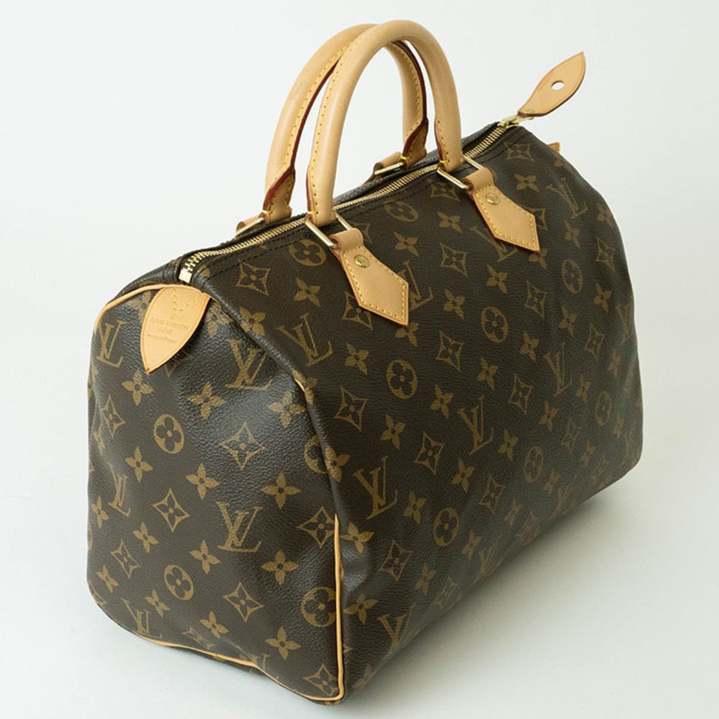 Louis Vuitton Speedy 30, Brown, Canvas, handbag