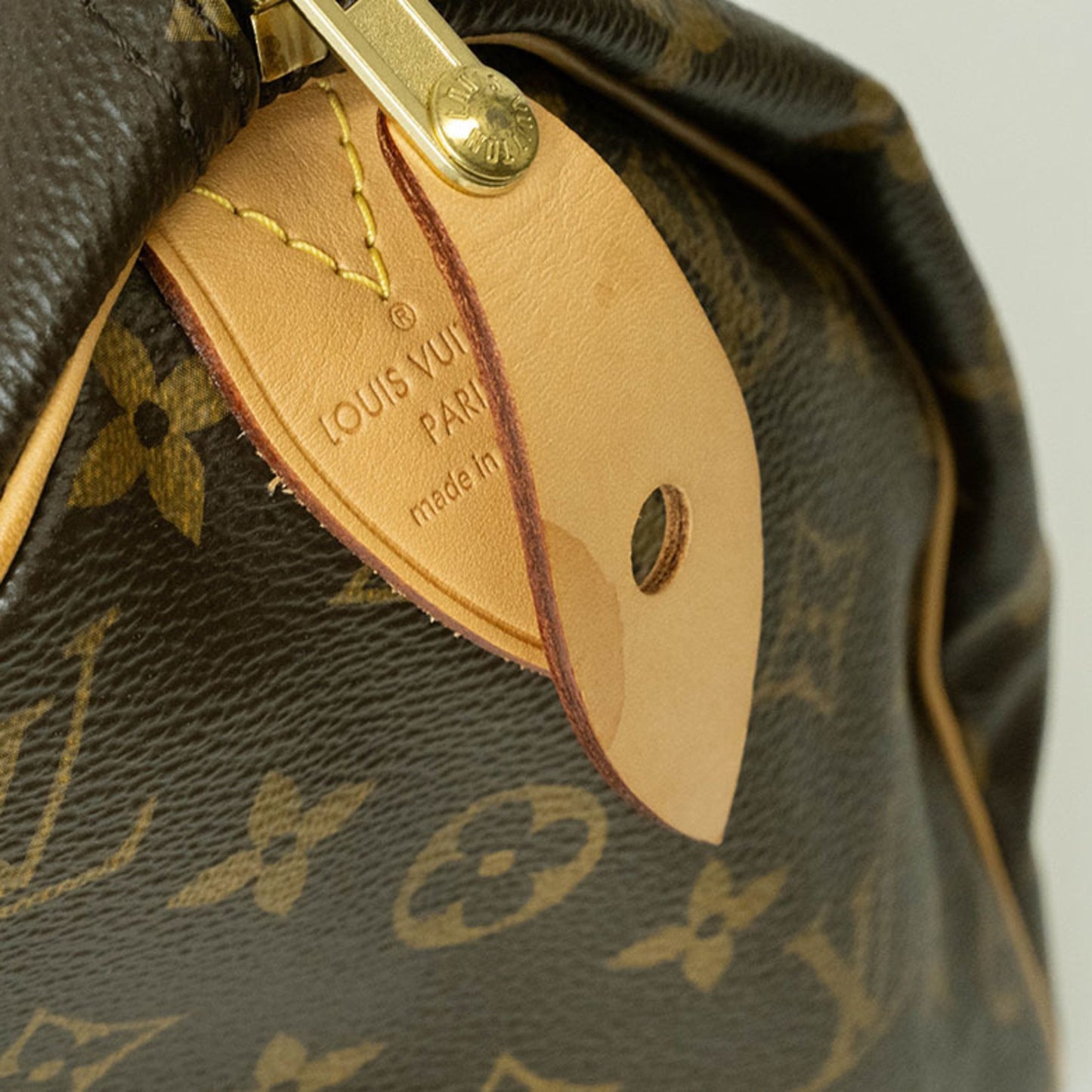 Louis Vuitton Speedy 30, Brown, Canvas, handbag