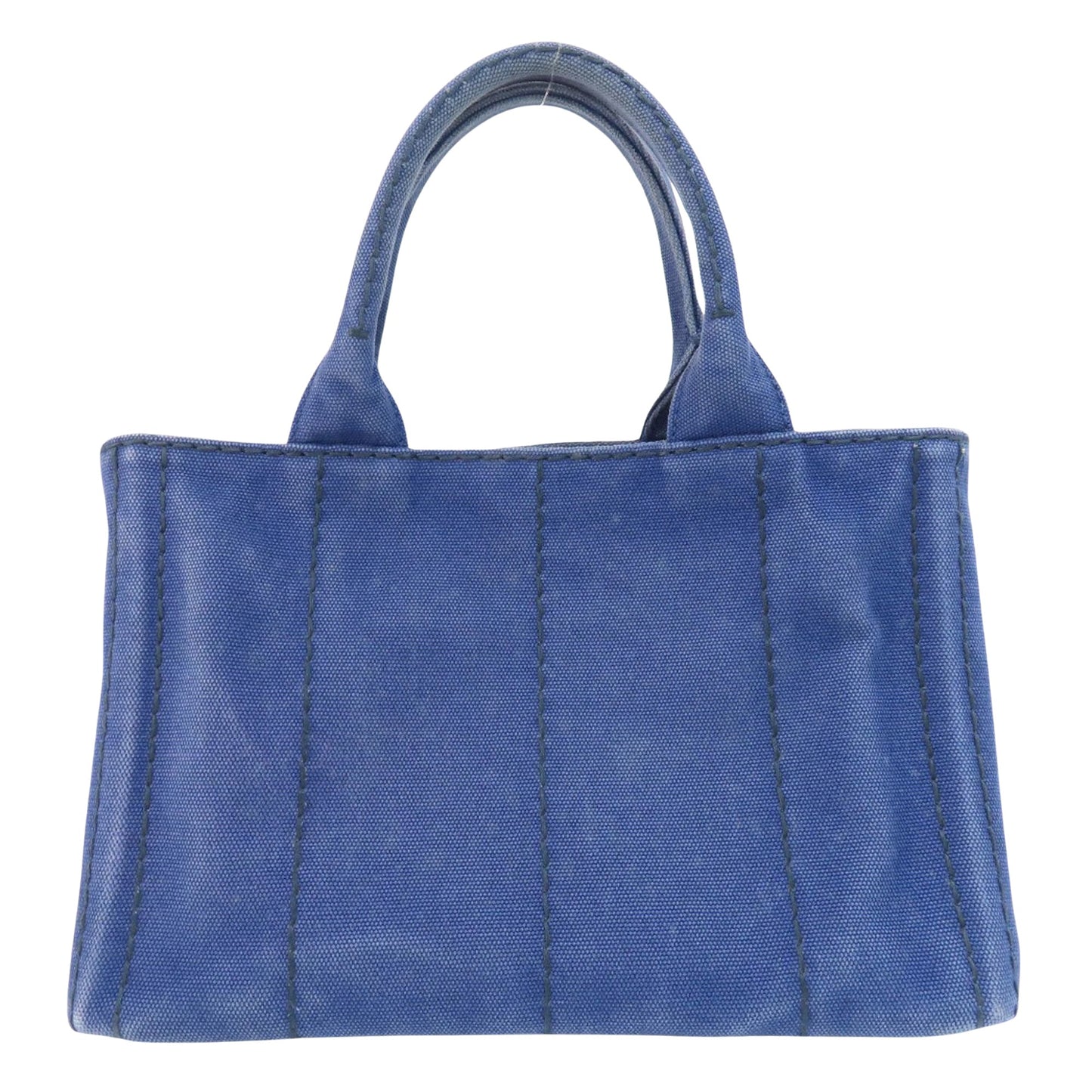Prada Canapa, Blue, Canvas, tote