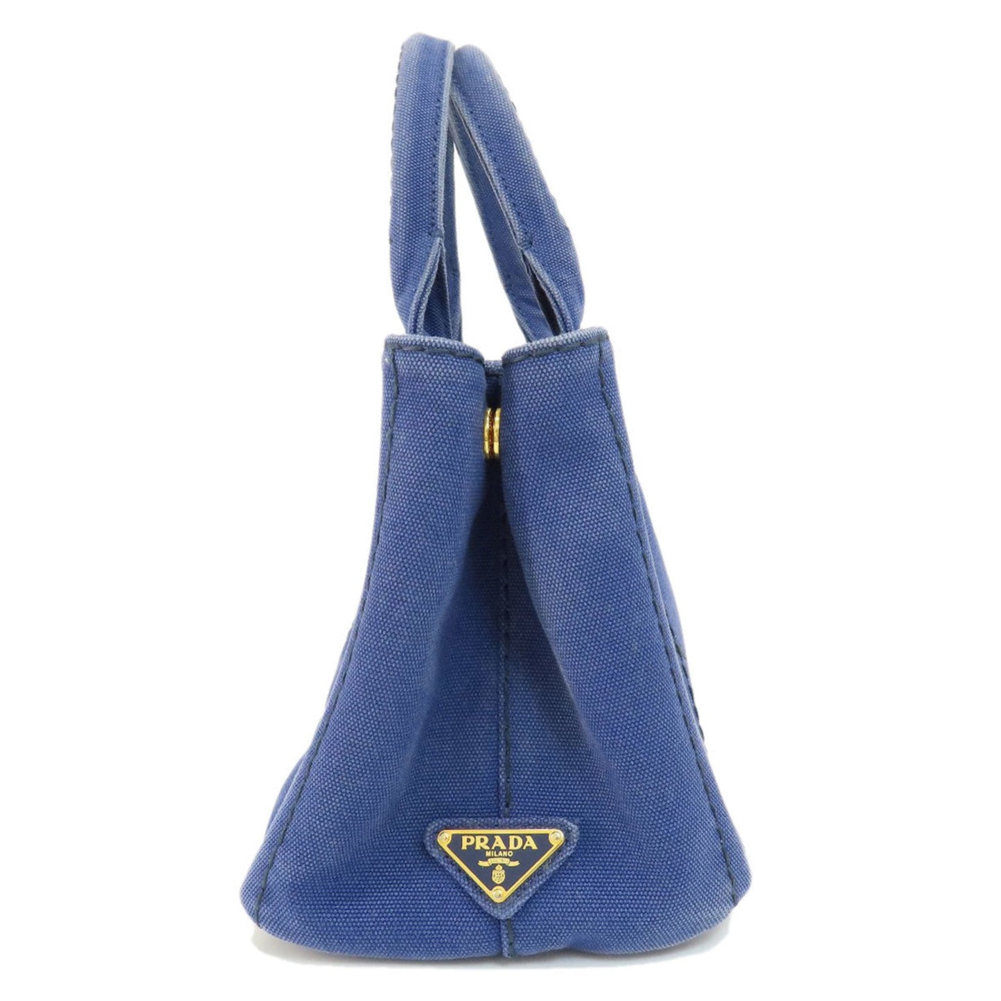 Prada Canapa, Blue, Canvas, tote