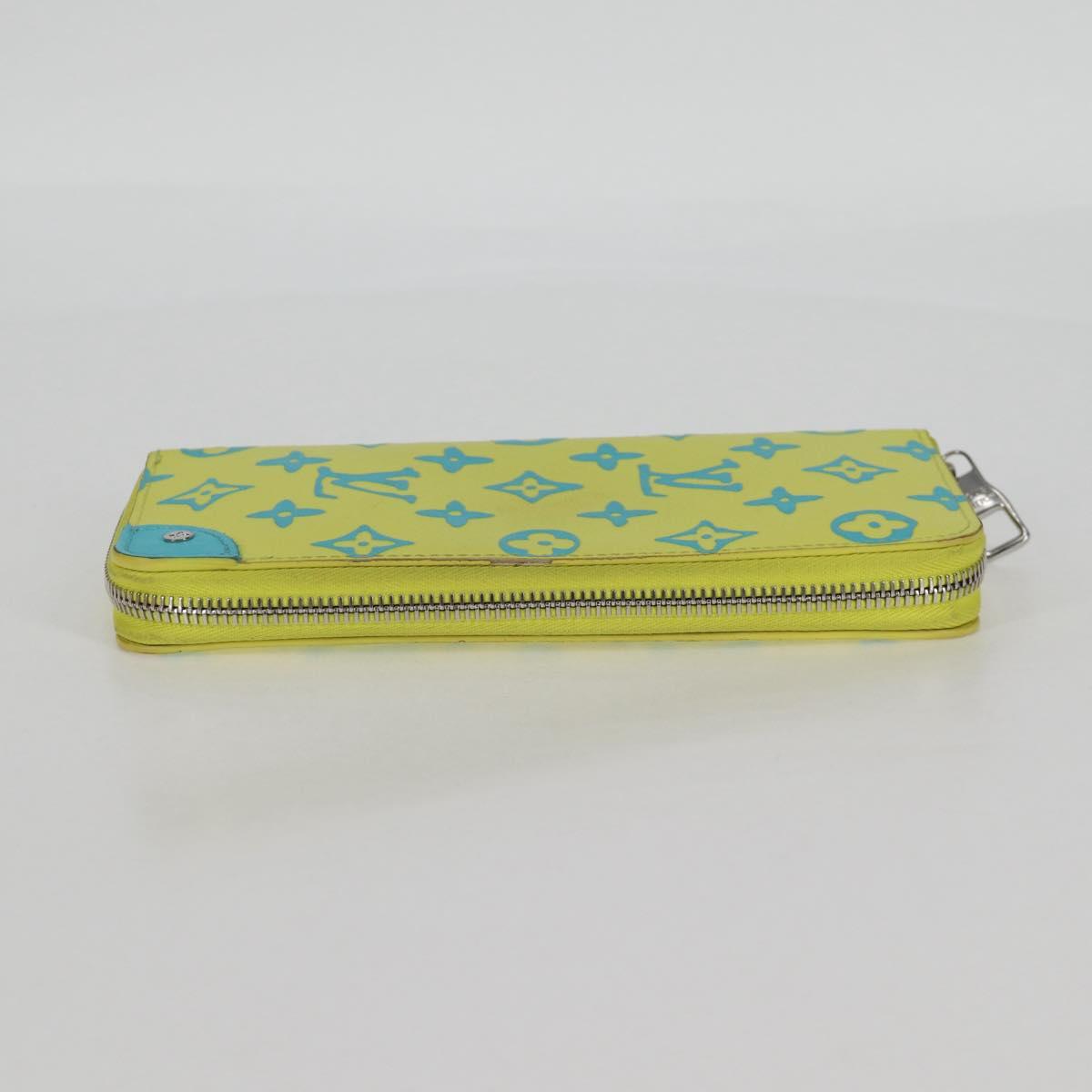 Louis Vuitton Zippy Wallet Vertical, Yellow, Canvas, wallet