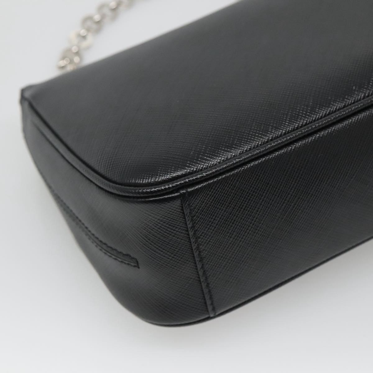 Salvatore Ferragamo Gancini, Black, Leather, shoulder