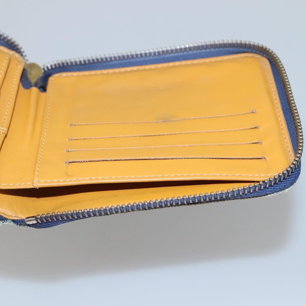 Louis Vuitton Zippy wallet, Blue, Denim - Jeans, wallet